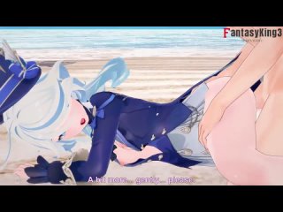 furina fucks naked genshin exposure full on red